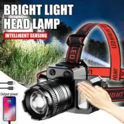 Headlamp Super Bright LED Flashlight USB Rechargeable Headlight Waterproof Lamp