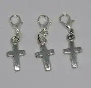 5 or 20pc Cross Charm/ Zipper Pull/ Pendant; Metal; Wholesale Bulk; Party Favors