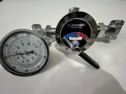 LEONARD VALVE Steam and Water Mixing Valve: Chrome-Plated, 60 gpm Flow
