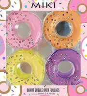 Miki Donut Bubble Bath Pouches 4-Pieces Set