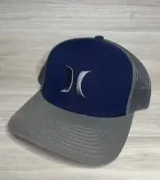 Hurley Trucker Mesh Hat Snapback Adjustable Blue / Gray