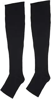 Gogogmee 1Pair Compression Socks Xxl Compression Sleeve for Sports Casual Wear Relief for Fatigue Swelling Breathable Elastic Material Men Women Suitable Mmhg