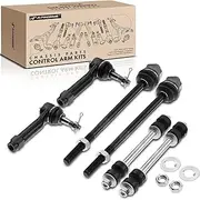 [A-premium] 6Pcs Front Suspension Kit Inner Outer Tie Rod End Sway Bar Link Compatible with Chevrolet Silverado 1500 2500 Tahoe Suburban Avalanche GMC Sierra 1500 Classic Yukon Cadillac Escalade