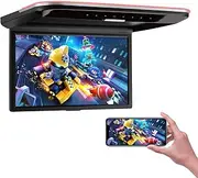 [XTRONS] 14 Inch Car Overhead Player, Wide HD Ultra-Thin Car Roof Mount Monitor Built-in Stereo Speakers, Overhead Flip Down Car Monitor Support HDMI USB Input