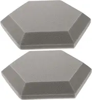 LOLIPPYY 2pcs Hexagon Shaped Acoustic Absorption Panels for Indoor Sound Insulation High Density Noise Reduction Mats for Recording Studios and Live Rooms