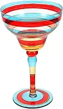 Zerodeko Hand Painted Margarita Glasses Unique Decorative Glassware for Home Bar