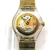 NEW Swatch Automatic Watch GOLDEN SIXTIES SAK115 Circa 1995 With Case & Papers