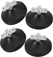 Toddmomy 4pcs Football Machine Mat Anti Skid Furniture Feet Foosball Replacement Handles Four Claw Table Base Adjustable Legs for Furniture Adjustable Leg Leveler Antrafer Black Rubber
