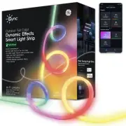 GE CYNC Dynamic Effects Smart LED Light Strip with Music Sync, Color Changing...