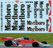 1/12 Decals for MCLAREN FORD M26 1977 1978 SPONSOR DECALS FOR MFH Model TBD319