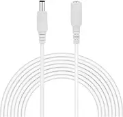 Extension Cord Extension Cable 12V Power Extend Connection Wire 5.5 * 2.1mm Female to Male Plug Cord 1M 2M 3.0M 5M 10M Cable for CCTV LED Strip Extension Cord(20M White)