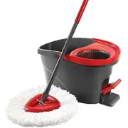 O-Cedar EasyWring Microfiber Spin Mop, Bucket Floor Cleaning System