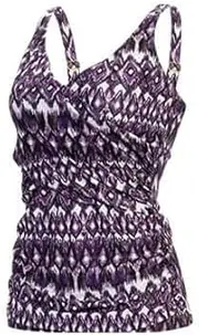 [Dolfin] Women's Aquashape Wrap Front Tankini Top