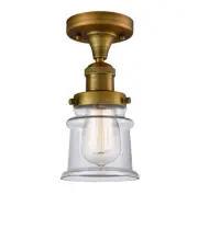 Innovations Lighting 517 Small Canton Small Canton 6"W Semi-Flush - Brass