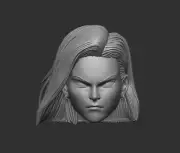 Android 18 Dragon Ball custom head sculpt for 4" 6" 7" 12" action figures