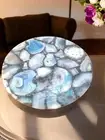 Natural Agate Stone Coffee Table Mid Century Modern Sofa Centerpiece Living Deco