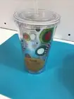 NEW Eco On The Go Cup 17oz Colored CirclesDouble Wall Insulated Tumbler BPA Free