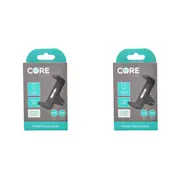 2PK Core Essentials Car Vent Mobile Phone Holder Universal 360-Rotatable Black