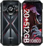 DOOGEE S118 Rugged Phone Unlocked 2024-Android 14 Rugged Smartphone, Helio G99 20GB RAM+512GB ROM, 6.58" FHD+120HZ, 10800mAh Battery-33W Cell Phones, 50MP Camera Waterproof Phone/4G Dual SIM/NFC/OTG