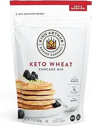 [King Arthur] Carb-Conscious Keto Pancake Mix, Sourced Non-GMO, Certified Kosher, Keto Friendly, 12 Oz