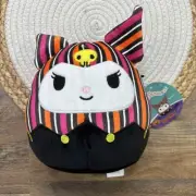 Squishmallows Hello Kitty & Friends Sanrio Kuromi Plush 8" NEW Halloween 2024