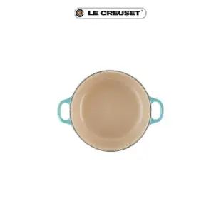 【Le Creuset】琺瑯鑄鐵鍋圓鍋 18cm(加勒比海藍)