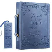 Classic Bible Cover Large Leather Carrying Book Case Church Bag Bible Protective