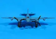 1/72 scale De Havilland Mosquito WW2 airplane built model