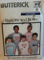 Butterick Buttons And Bows Sewing Pattern 5912 Sweatsuits Loungewear