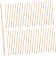 Healeved 100pcs Nail Art Sticks Cuticle Pusher Tools Wood Manicure Kit Cuticle Sticks for Nails