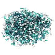 SS12/1440Pcs Glass Diamante Rhinestone, Man Made Gems, Dark Green