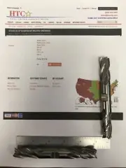 HTC QUINCO - CENTER CUTTING - 5/8” DIAMETER ENDMILL - FACTORY NEW SECONDS