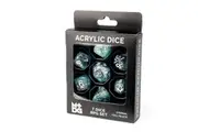 MDG Eternal Teal/Black 16mm Resin Dice Set