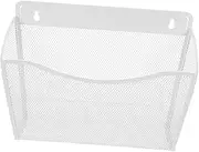 LALAFINA Wall-Mounted File Folder Holder Desk Mail Organizer Easy Install Stylish White Design