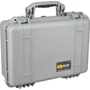 Pelican 1500 Case - Silver without Foam