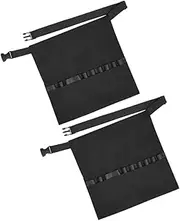 FOYTOKI 2pcs Apron Barber Tools Storage Bag Salon Tool Bag Hair Tool Belt Bag Hair Stylist Travel Bag Hair Stylist Bag for Equipment Hairstylist Belt Barber Bag Salon Supplies Black Fabric