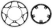 uxcell 2pcs 130BCD Bike Chainring Set 46T/56T Round Narrow Wide Aluminum Chainring Chainwheel for Road Bike Bicycle 9/10/11 Speed Chains