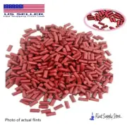 100 Lighter Flints Red Replacement for fluid/gas lighters Ships from USA