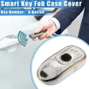 6 Buttons Remote Smart Key Fob Cover Case for Buick Enclave Verano TPU Gray