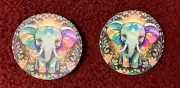 ELEPHANT CAR COASTERS-2-PK TO PREVENT STICKY CUP HOLDERS