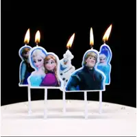 在飛比找蝦皮購物優惠-🌸五日工坊🌸冰雪奇緣 艾莎造型生日蠟燭(5入) 卡通造型蠟燭