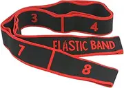 yuksok Yoga Stretch Band 8 Segment Versatile Portable Elastic Band Yoga Resistance Band for Exercise Fitness,Training Workouts Gym