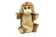 Monkey, Hand Puppet, Very Nice Plush Stuffed Animal 9" CWG294 BB49