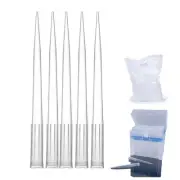1000uL Extra Long/1250uL Pipette Tips, Universal Fit, W/Graduation, Clear, Ba...