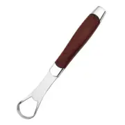 Stainless Steel Wood Grain Tongue Scraper Tongue Coating Cleaner Oral Hygiene CR