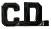C.D. Silver Motorcycle Hat Cap Lapel Pin PO-347