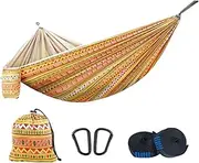 Portable Outdoor Garden Hammocks Quick Open Double Travel Camping Sleeping Hanging Hammock Swing(Red)