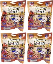 Party Animal Squeezymates Legends 2025 NFL Figures Blind Bags Gift Set Party Bundle - 4 Pack