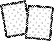 Barker Creek Computer Paper 2 Pack (100 Sheets)- Black & White Dot (BC3609)