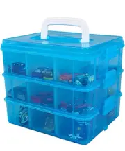 Mini Toy Organizer Blue Storage Portable Case for Legos - Crafts - Mini toys